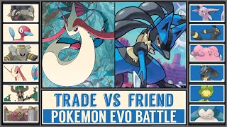 Pokémon Evolution Battle: TRADE vs FRIENDSHIP [Scarlet \& Violet]