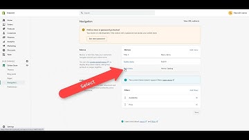 How create a Shopify Navigation menu in less than a minute