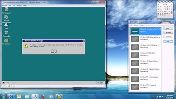 Microsoft Cairo Server (Windows NT 4.0 Beta) Build 1175 in Virtual PC 2007