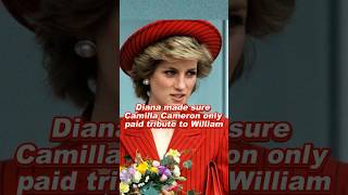 Diana Made Sure Camilla Cameron Only Paid Tribute To William