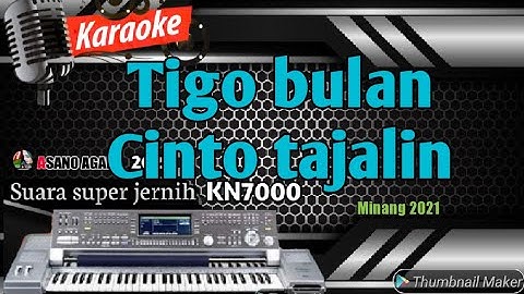 KARAOKE LAGU DENDANG MINANG || TIGO BULAN CINTO TAJALIN | lengkapnya @karaokemayaivo