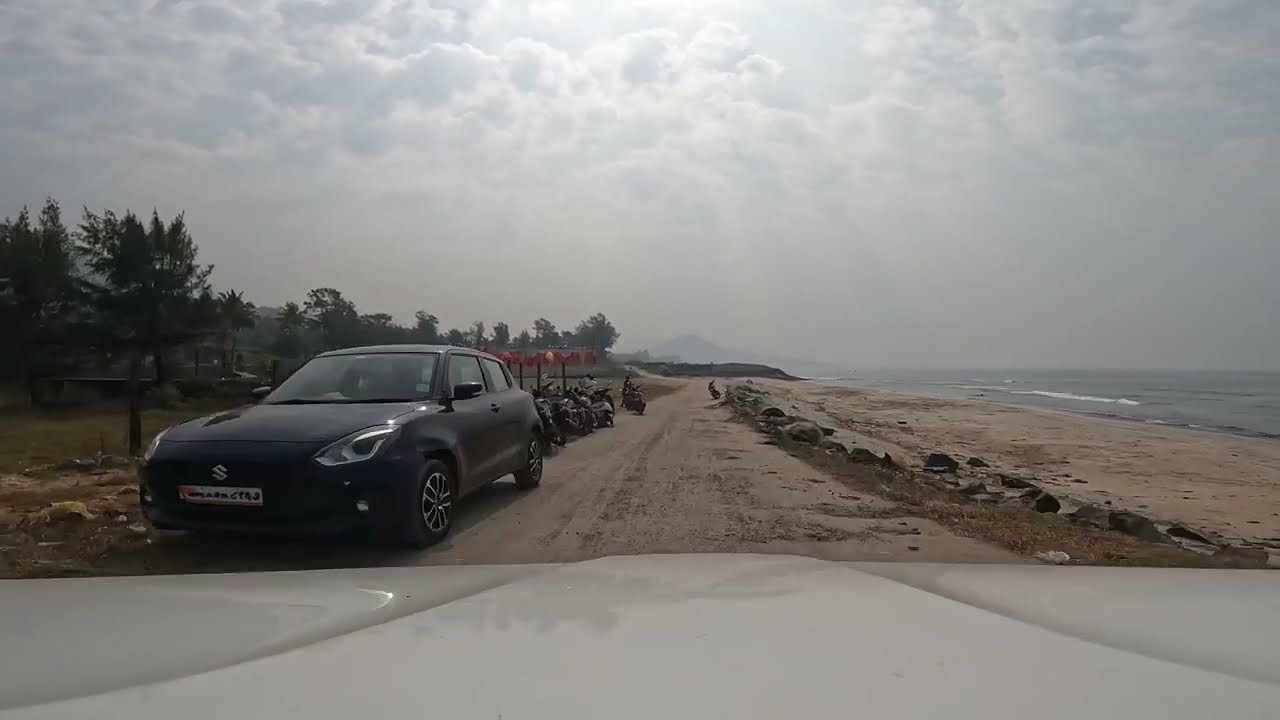 Driving from Revdanda Fort Beach to Korlai Beach | Alibag Beach Coastline