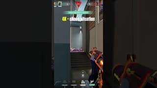 4 kills win in chaos situation  ft valorant #valorantclips  #gaming