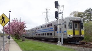 LIRR - Hampton Bays - Train Leaves the Station
