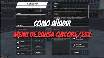 COMO AÑADIR MENU DE PAUSA PARA TU SERVIDOR (fivem) ESX/QBCORE