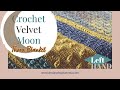 Crochet Velvet Moon Throw Blanket LEFT Hand Tutorial