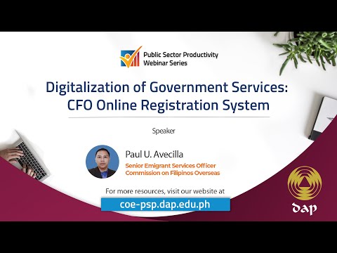 Digitalization of Government Services: CFO Online Registration System