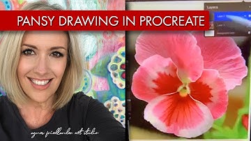 Drawing a Pansy in Procreate