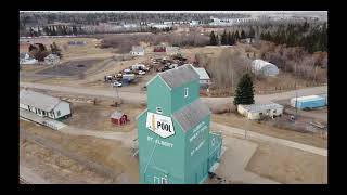 Amazing Alberta St Albert Drone footage Grain elevators and bridge Mavic Mini