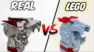 Real vs Lego YouTube play buttons!