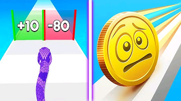 Snake Run Race Vs Coin Rush! - MAX LEVELS All Levels Gameplay Walkthrough Android, iOS BIG UPDATE