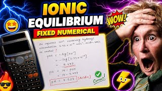 “Last Night Before Exam? 😳 Do THIS Ionic Equilibrium Question class 12 chemistry important question