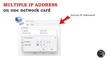 MULTIPLE IP ADDRESSES on a network card | Windows 11