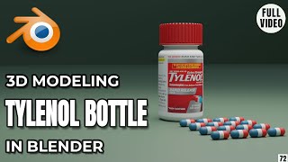 Blender Tutorial: How to Model a Tylenol Bottle with a 3D-Printable Screw Cap