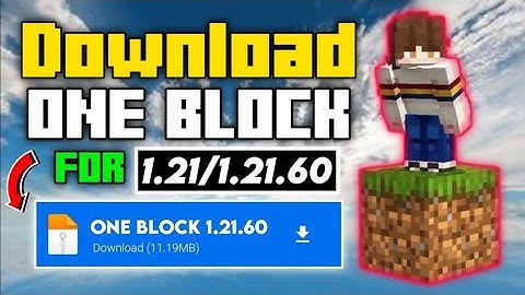 One block Map MCPE 1.21.60 || One block For Minecraft Pe 1.21/1.21.51