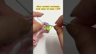 The easiest crochet scrunchy ever🎀✨🧶#crochet #crochetscrunchie #crochetideas #crochettutorial