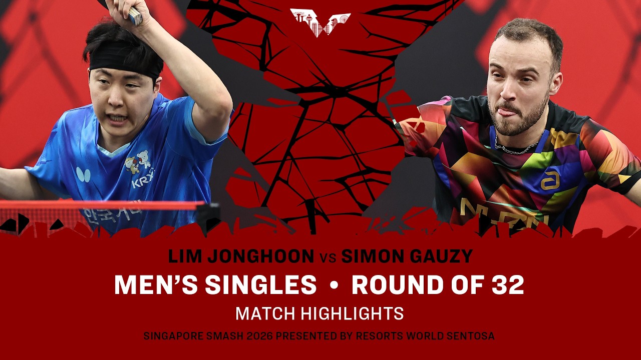 Lim Jonghoon vs Simon Gauzy | MS R32 | #WTTSingapore2026