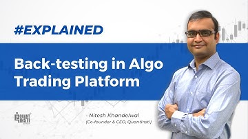Back-testing in Algo Trading Platform - Quantinsti