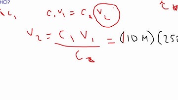 Chem 11: Dilution Calculations_ Solving for Final Volume (V2) of a Diluted Solution_Example 1