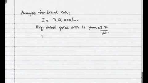 Mod-08 Lec-10 Tutorial on Project Economics (Part I)