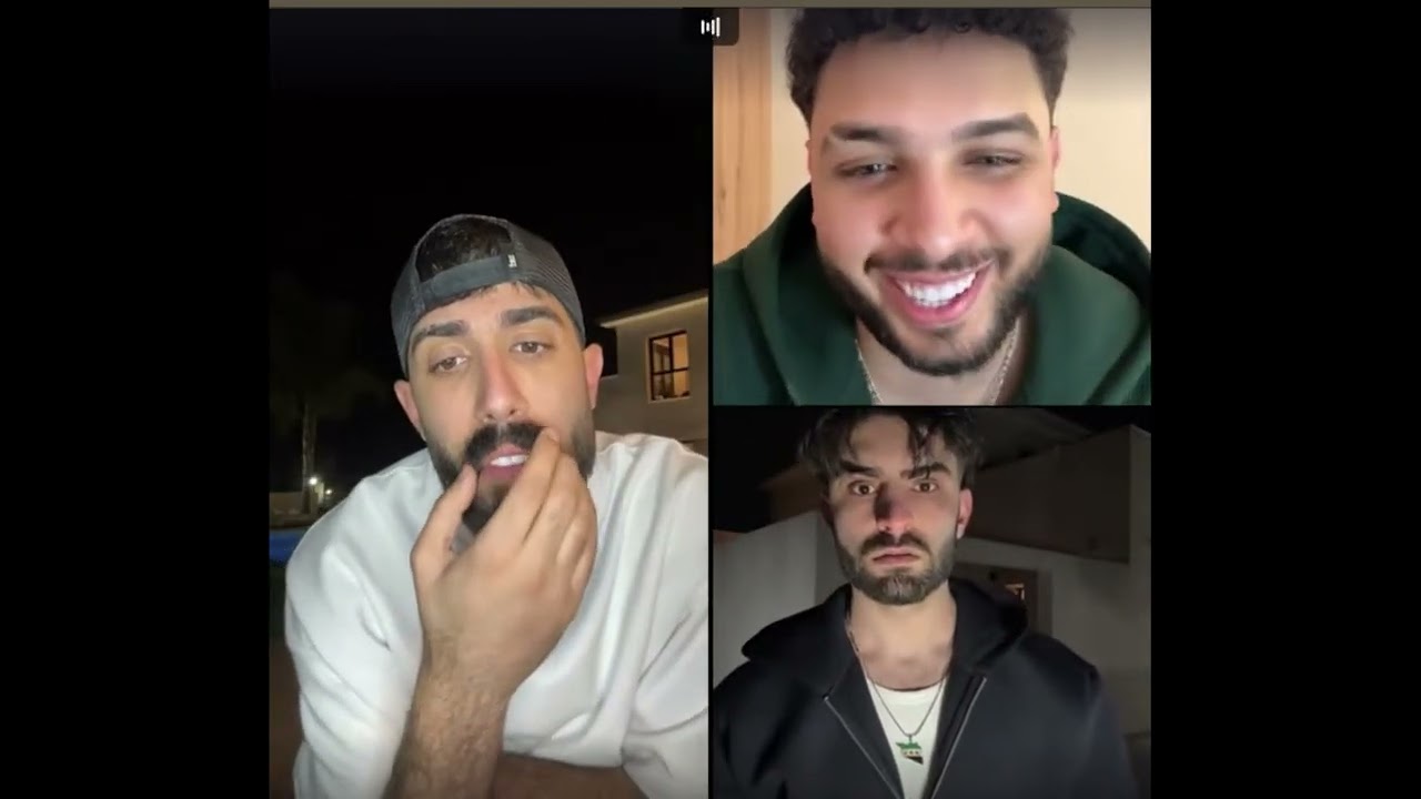 طارق رباعي مع الان ونزار واسامه كلو حمااااس نزار يس#تفز اسامه رد فعل طالرق