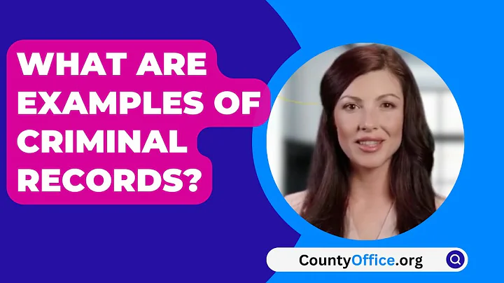 What Are Examples Of Criminal Records? - CountyOffice.org