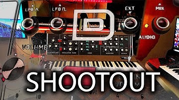 Behringer D vs MiniMoog Model D Reissue  - Synth Shootout