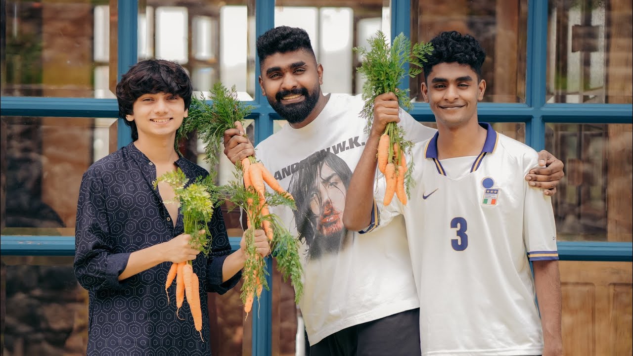 ട്രിപ്പിനിടയിലെ തീറ്റമത്സരം! 😆 ഏറ്റവും കൂടുതൽ ക്യാരറ്റ് തിന്നതാര്? 🧐 Family Trip ❤️