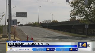 Downtown I-65 exit ramp closing for a month starting Oct. 24