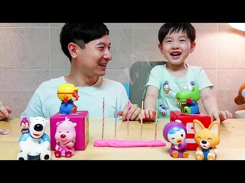 뽀로로 촛불 끄기 대결 웃긴 표정 꿀잼~ 뽀로로와 친구들뉴욕이랑놀자 NY Toys