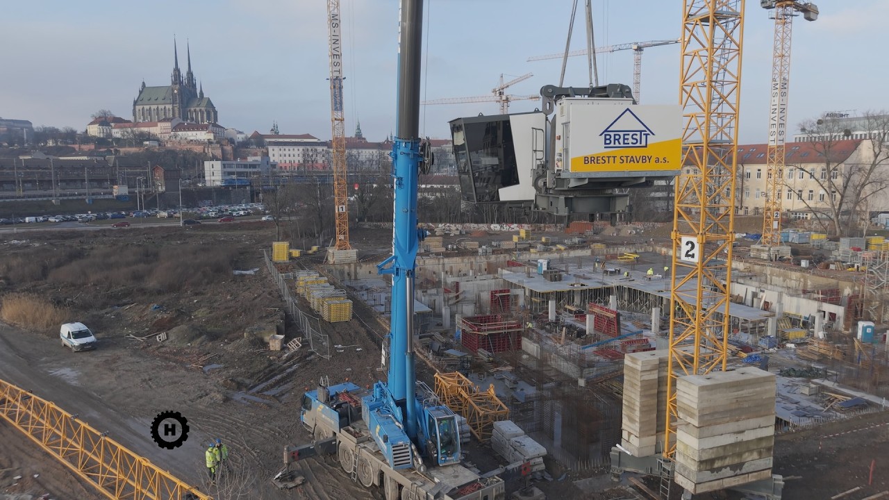 Stavitelé v akci | ep.27 - Trnitá Bulvár - montáž jeřábu | BRESTT STAVBY
