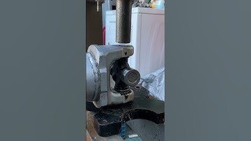 Installing pressing new U-joint into aluminum driveshaft #losangeles #producer #subscribe