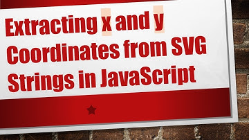 Extracting x and y Coordinates from SVG Strings in JavaScript