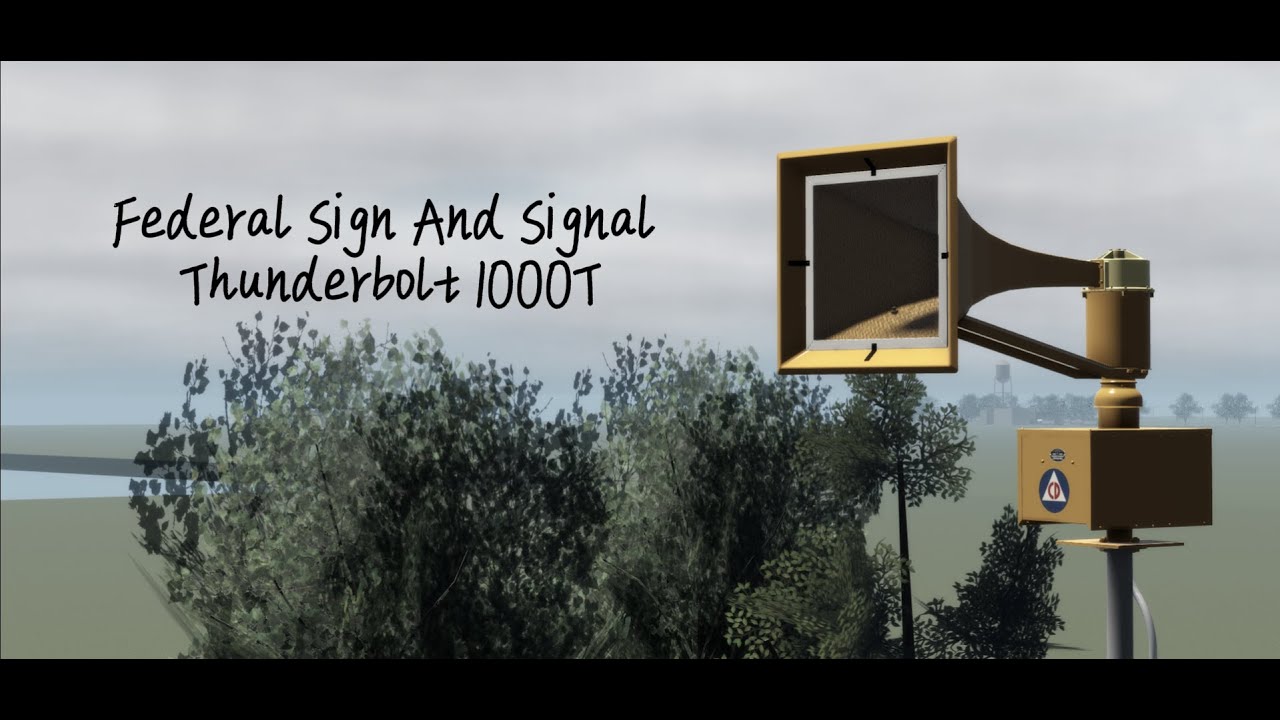 (Roblox) Federal Sign And Signal Thunderbolt 1000T siren test Alert and Attack