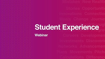 School of Informatics & Creative Arts - Student Experience Webinar