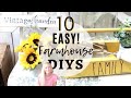 10 FARMHOUSE DECOR DIYS ❤ Easy Budget Friendly Thriftstore Upcycles |TRASH TO TREASURE NO.14