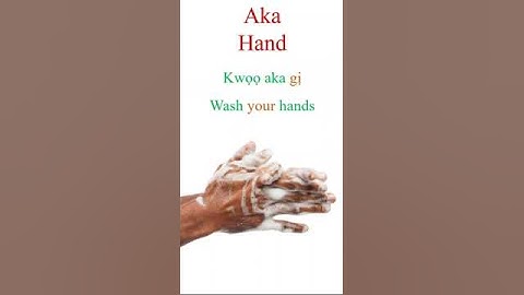 Igbo phrases about the hand - Aka .#shorts. Igbo language for beginners