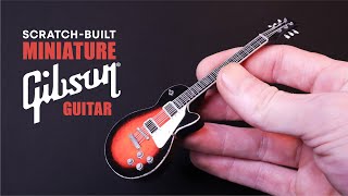 Scratch-built Miniature Gibson Guitar