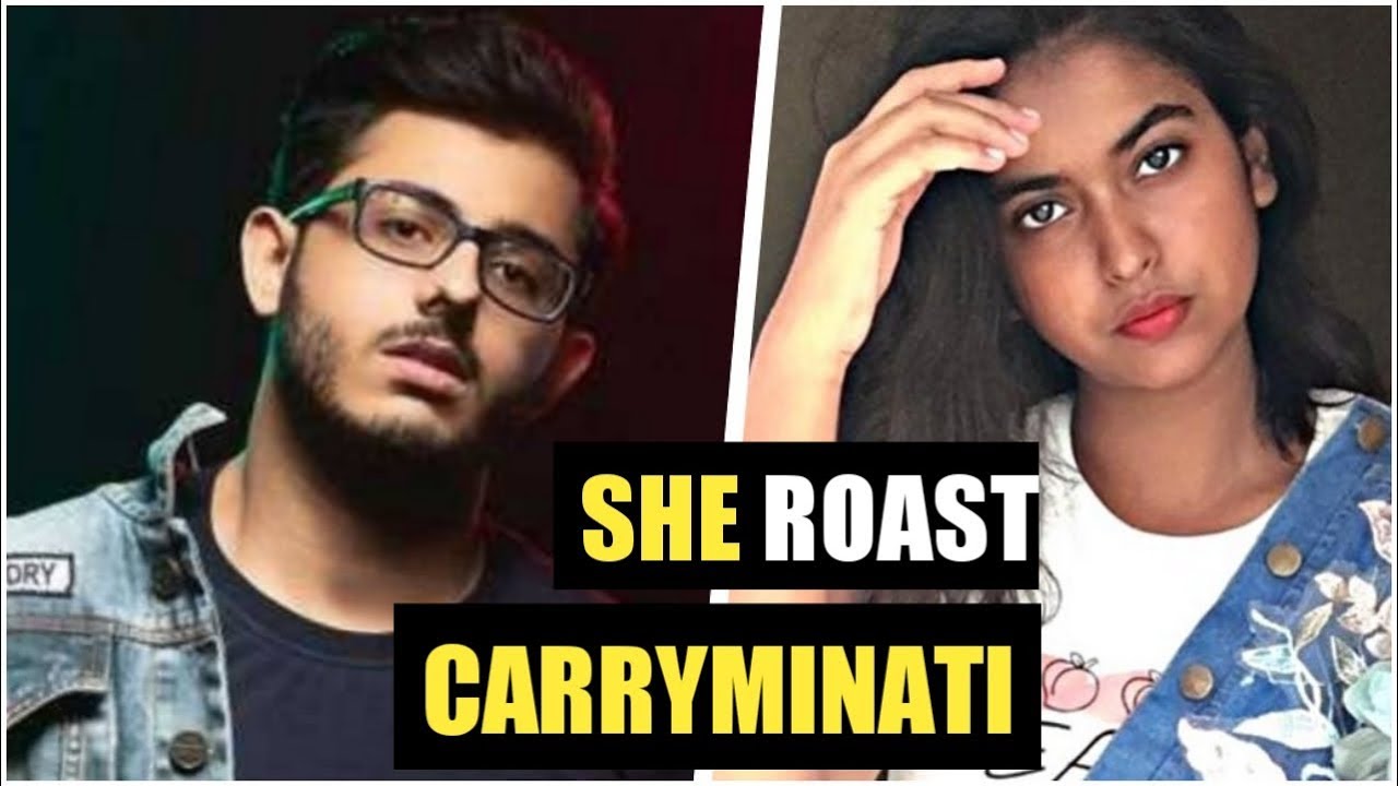 Carryminati Roasted By Tiktok Girl 