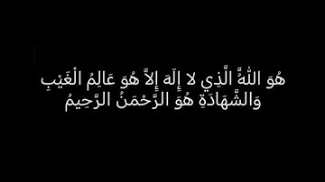 ما تيسر من سورة الحشر للقارئ احمد صالح 🩶
