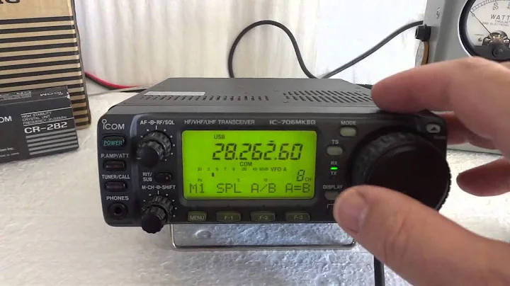 Icom IC 706MKIIG ham radio demonstration