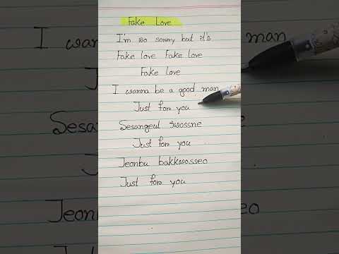 Fake Love ~Bts Shortsfeed Viralshortsfeed Songlyrics Bts Songs