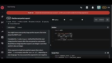 Codewars | Find the next perfect square! | Python 7 kyu