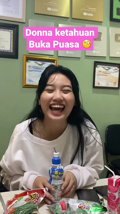 Belum buka puasa, donna kok udah minum sama makan? #triomacan #musikproaktif #nanda #donna #elok