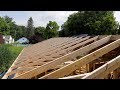 Getting Some Help Setting Trusses and Building Rafters - We Bought A Farm House