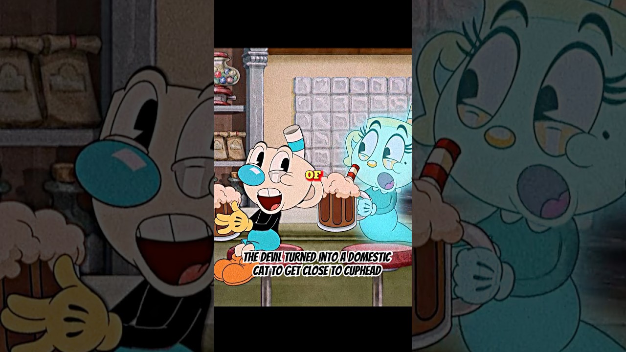 The devil turned into a domestic cat to get close to Cuphead#shortvideo #shorts #cuphead #foryou