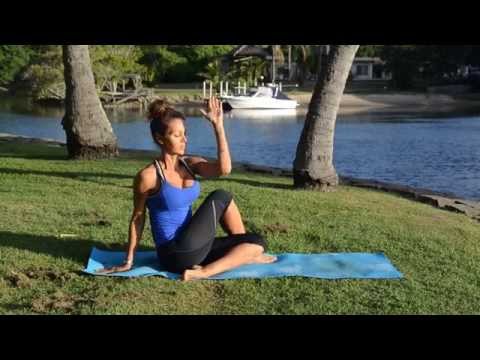 Seated spinal twist or Half lord of the fishes (Ardha matsyendrasana)