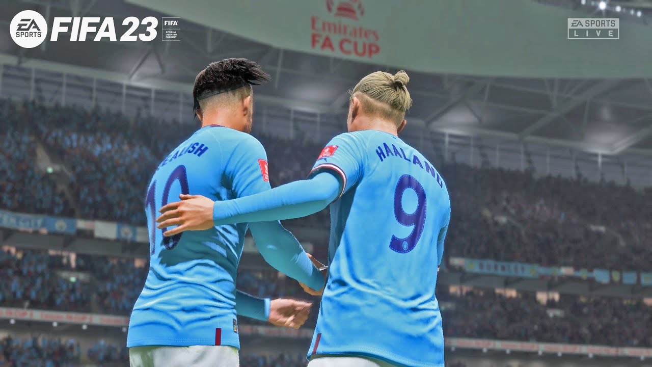 FIFA 23 - Manchester City vs Burnley - Piala FA 2023 Full Match