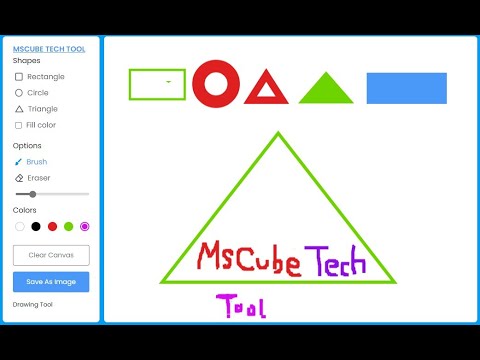 Drawing Tool Project Using Html, CSS and JavaScript | Drawing Tool App ...
