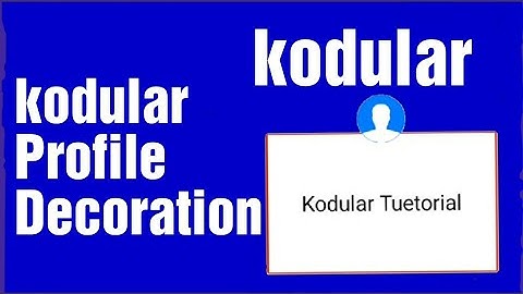 kodular Decoration | Image profile Decoration | Kodular